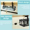 Under Desk Cable Tray No Drill Steel Under Desk Cable Management Tray Multipurpose Desktop Tidy Storage Rack for Office and Home