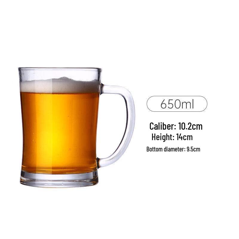 Hero 1000ml Pineapple Glass Beer Mug with Handle