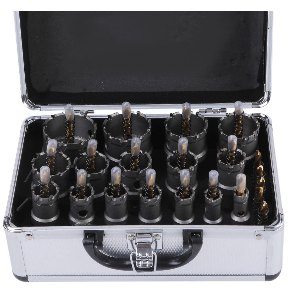 

Supervised by Professional Electricians and Solid Carbide Hole Saw Set for Stainless and Set with Storage Case [Recommended & Carpenters] Steel, Wood,