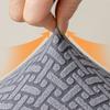 1Pcs Universal Curved Chair Cover Hollow Back Jacquard Arc Armchair Covers Dining Chair Covers Elastic Dustproof Chair Cover
