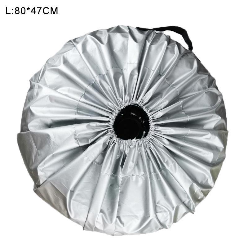 1Pcs Car Spare Tire Cover Case 190T Silver Coated Cloth Auto Wheel Tires Storage Bags Covers Dust-proof Protector Accessories