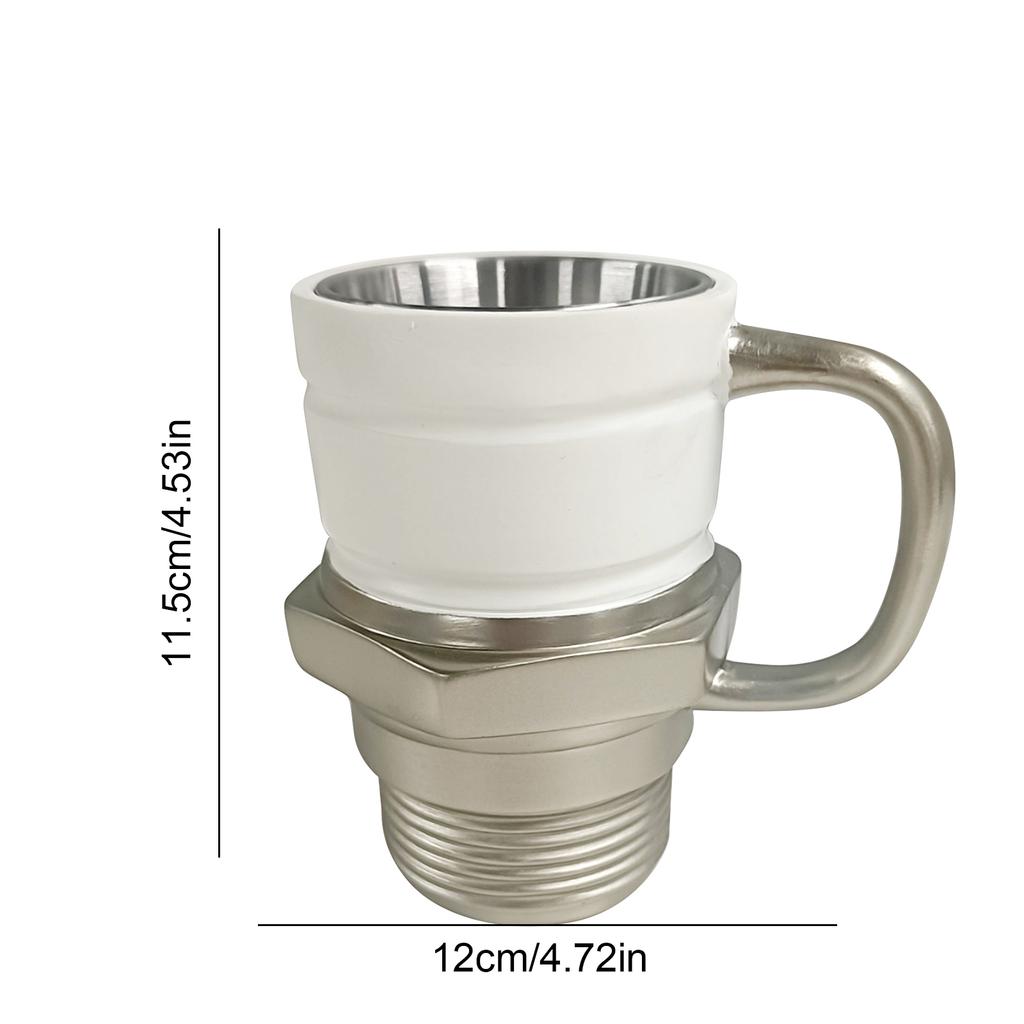 Spark Plug Coffee Mug Industrial Coffee Cup Mechanics & Gearheads Automotive Themed Coffee Mug Unique Auto Gift Birthday Gift