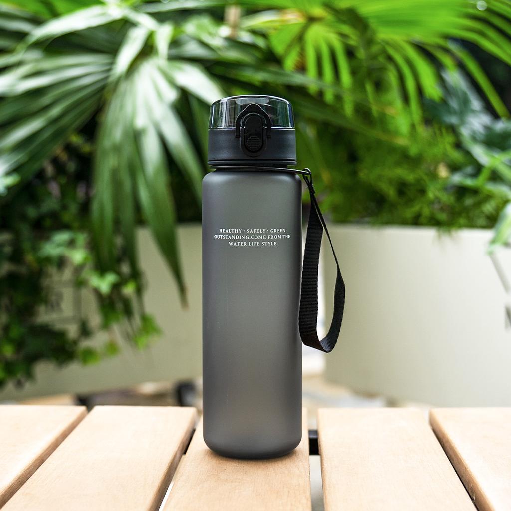 Water bottle matte sports water cup summer high value student outdoor fitness anti-drop portable large capacity kettle plastic cup