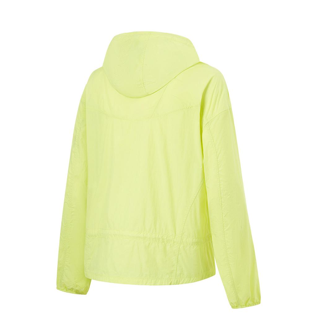 Li Ning Womens Fitness Series Sun Protection Long Sleeve Reflective Woven Hooded Cardigan Sports Jacket Women Jacket AFDU584-2