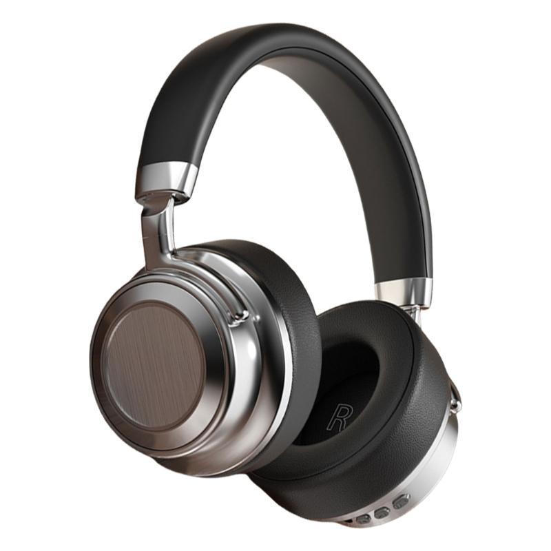 Wireless Bluetooth-compatible Headphone Stereo Over Ear Headphone with Microphone Foldable Headphone for Travel