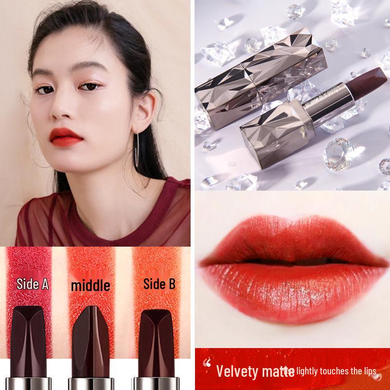 Angel Черный Алмаз Увеличивающая Объем Матовая Помада - 3 Насыщенных Цвета