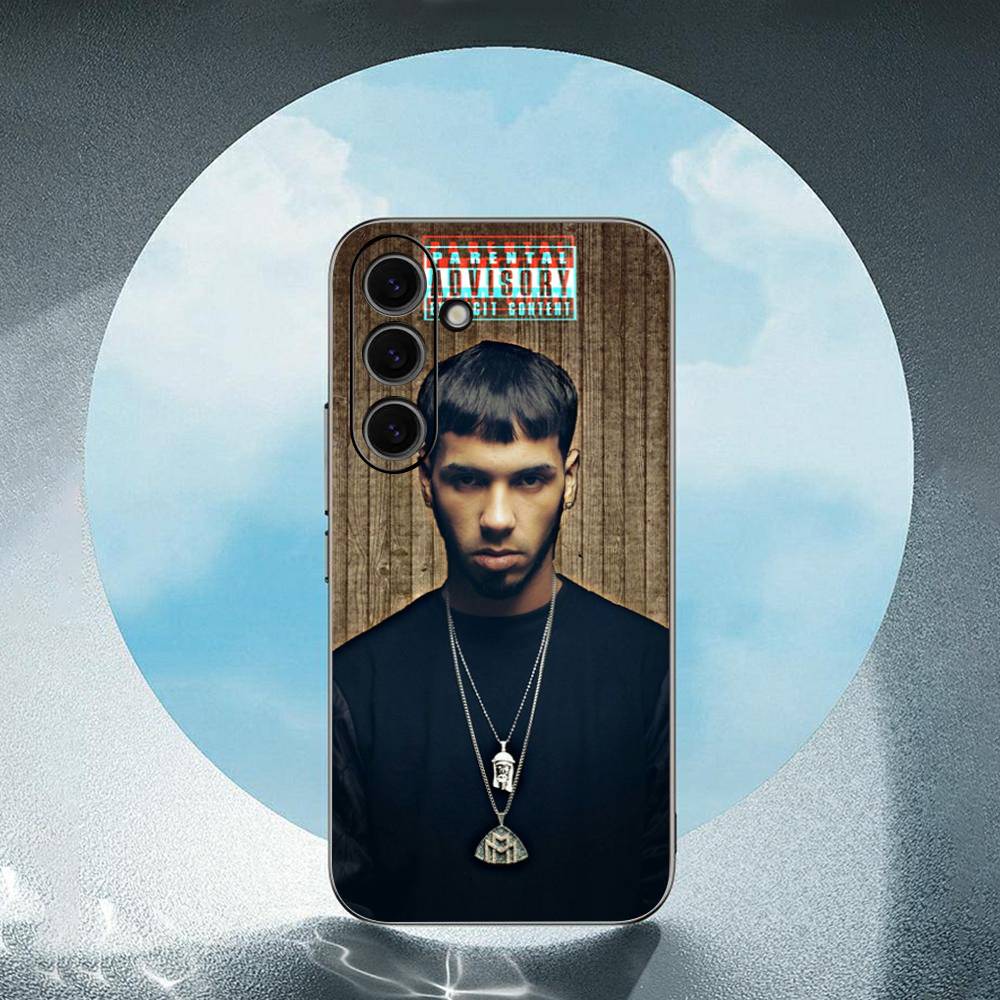 A-Anuel-L AA Luxury Black Phone Case For Samsung Galaxy S23 S24 S25 Ultra S22 Plus S21