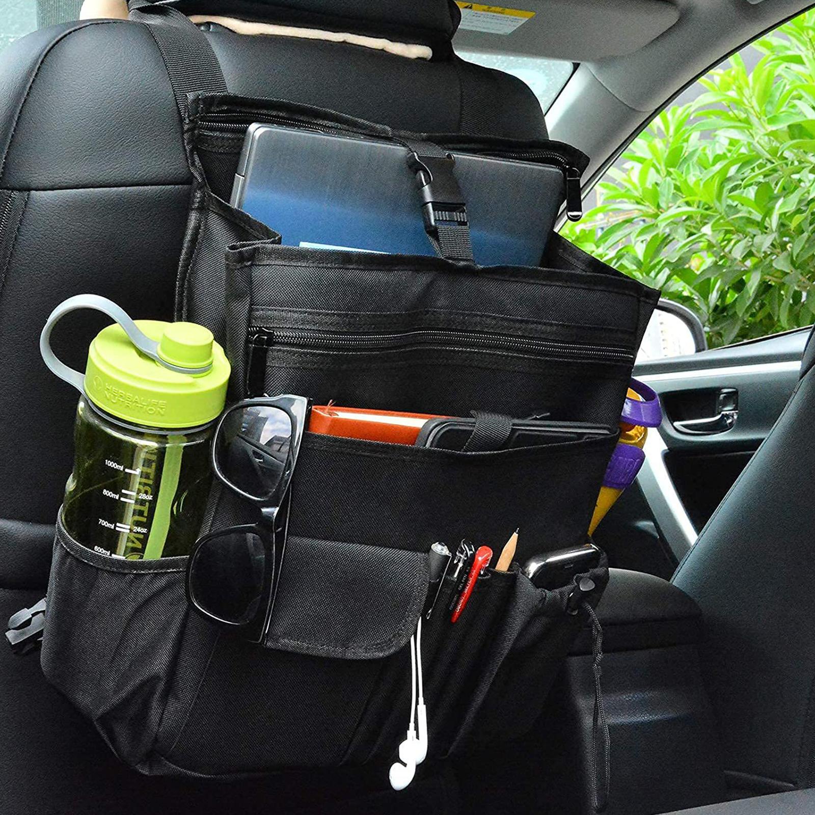 Car Seat Organiser with Separate Pocket Seat Storage Hanging Bag Waterproof Laptop Organiser Briefcase Outdoor Car Travel Tool China Mainland