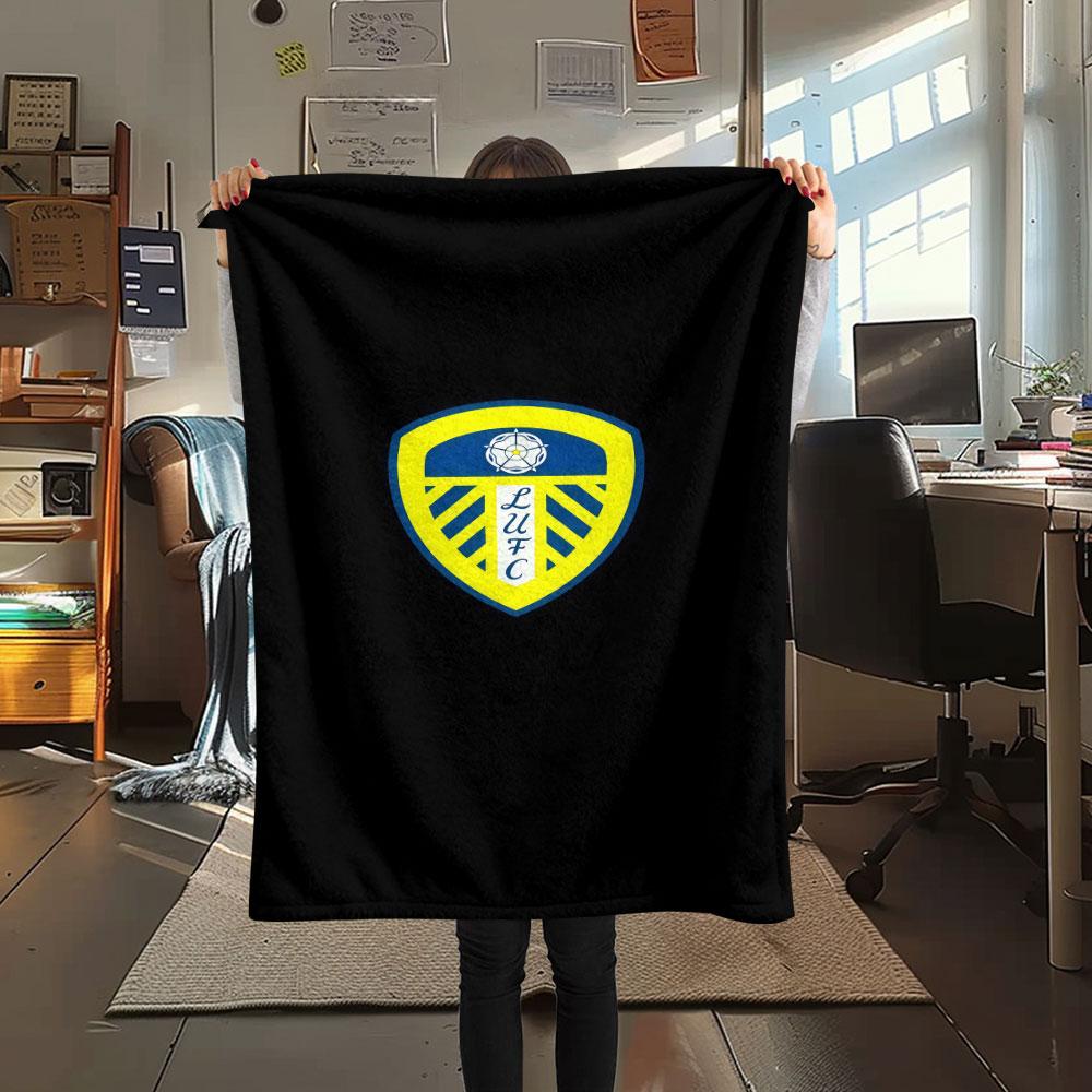 LUFC Soccer Blanket, High Quality Comfortable for All Seasons, Home Decor, Warmth and Comfort