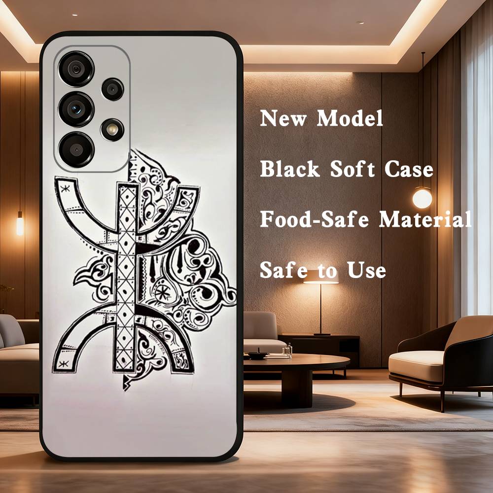 

Flag A-Amazigh B-Berber For Samsung Galaxy A73,31,71,53,32,72,Note,22,41,8,9,52,J7,Soft Black Silicone Cover Case SamsungA22 4G