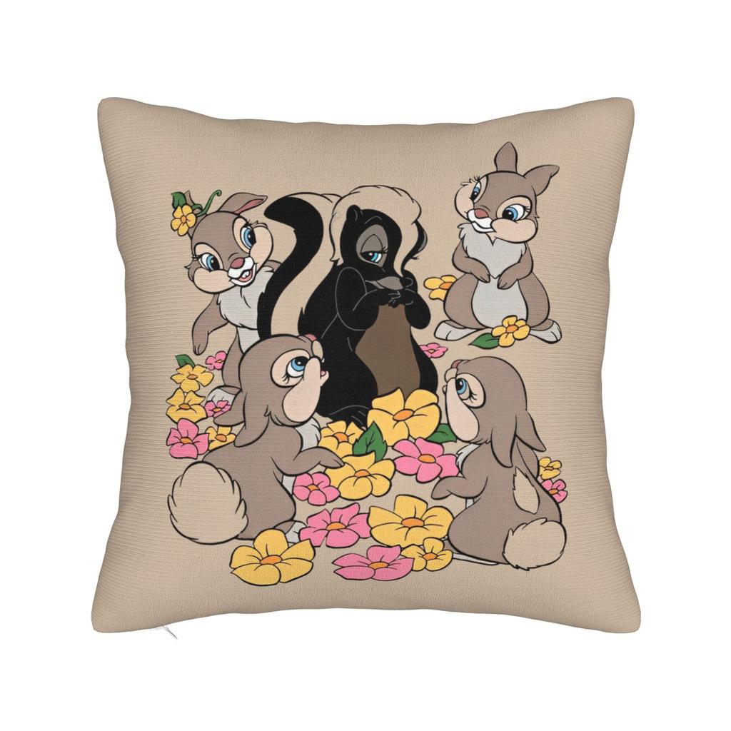 Bambi Pillowcase Polyester Cushion Cover Decorations Cartoon Cute Deer  Throw Pillow Case Cover Home Dropshipping 40*40cm