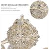 Rhinestone Crystal Pumpkin Trinket Box Cinderella Carriage Jewelry Chests Creative Gift Ornament  Carriage Bags Accessories Gift