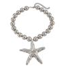Imitation Pearls Necklace for Women Adjustable Length Clavicle Chain Starfish/Conch Neckchain Jewelry Party Accessory