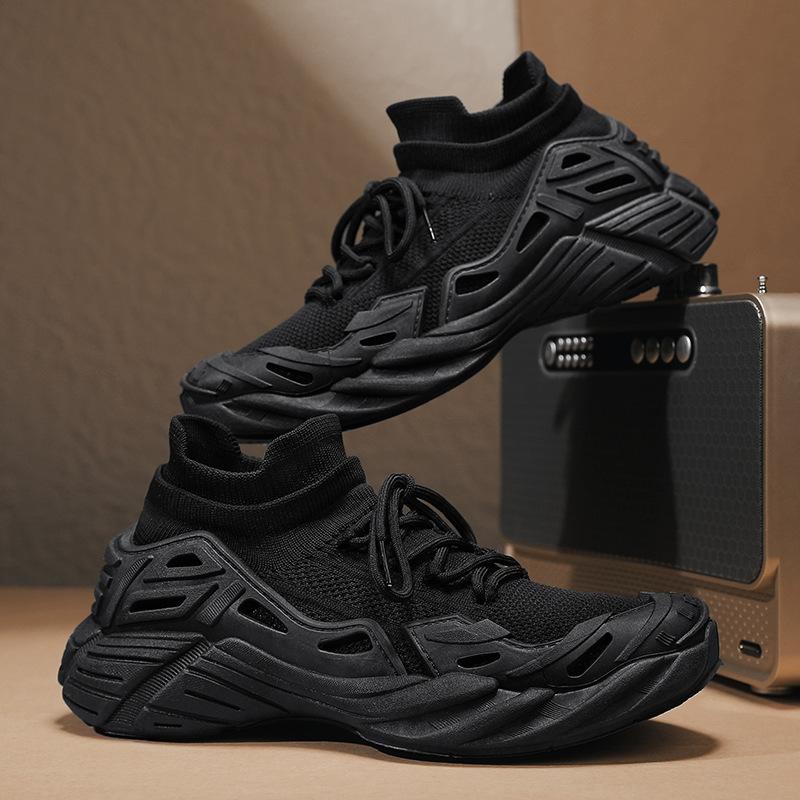 2025 New Casual Fly-woven Shoes Octopus Socks Shoes Mecha Shoes Platform Versatile Fashion Sports Trendy Shoes