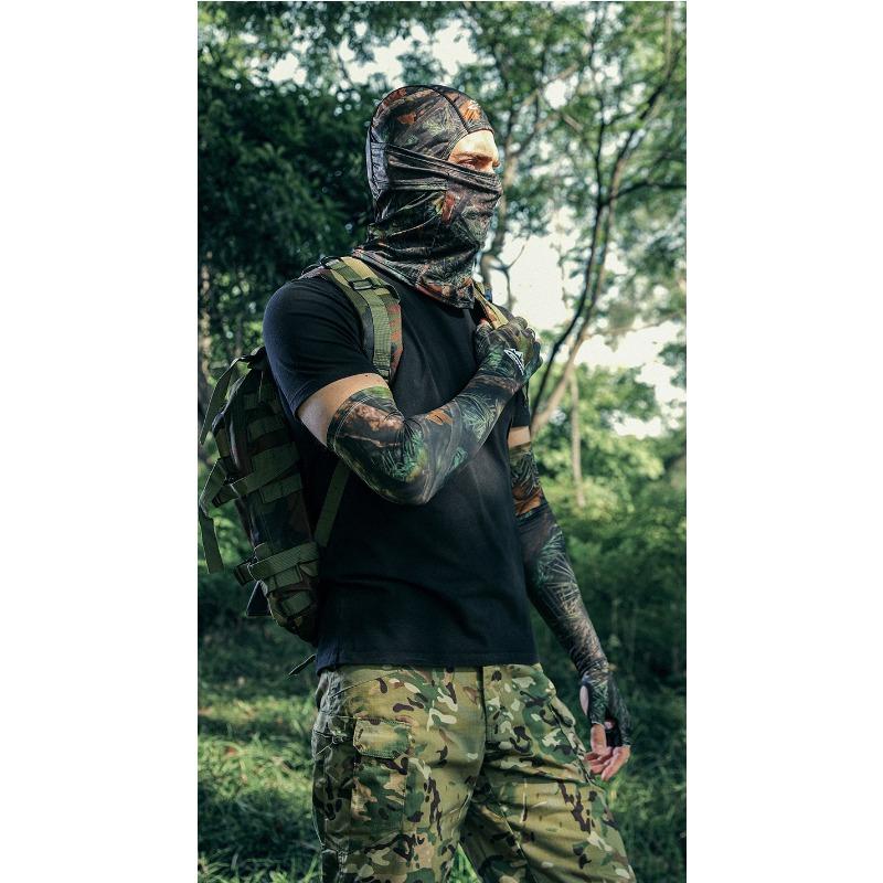 Men Unisex Camouflage Full Face Ice Silk Sun Protection Head Mask For Outdoor Fishing Cycling