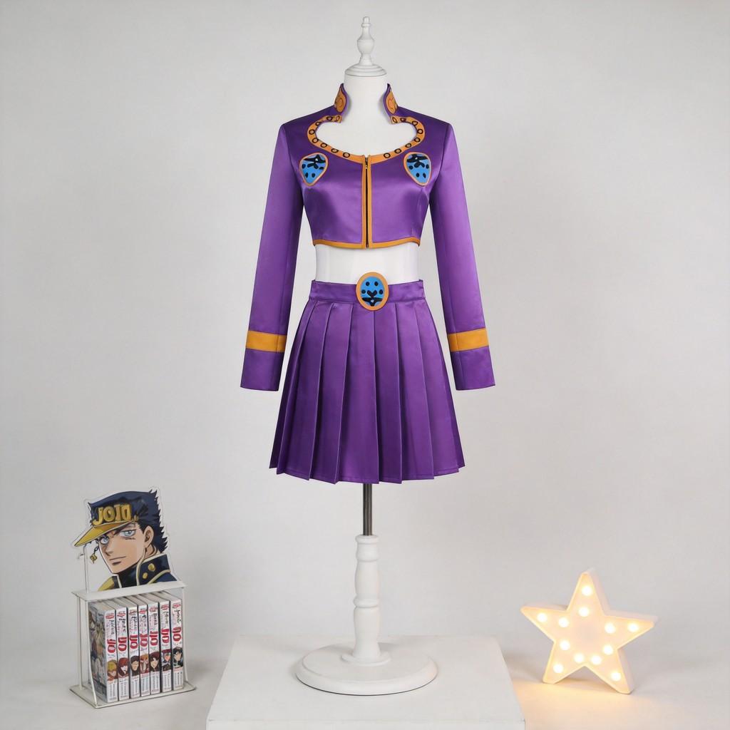 Jojos Bizarre Adventure Giorno Giovanna Cosplay Costume For Women With Polyester Fabric For Anime Role Play