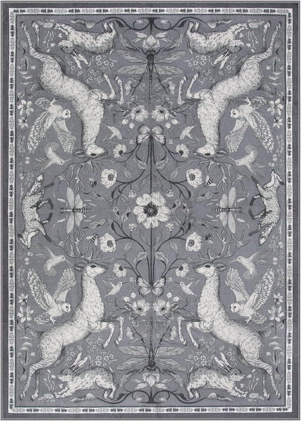 Retro Woonkamer Tapijt – Antislip Zacht Machine Wasbaar Vloerkleed, Opvouwbare Grote Vloermat voor Slaapkamer Huisdecoratie 80x120cm(31x46in)