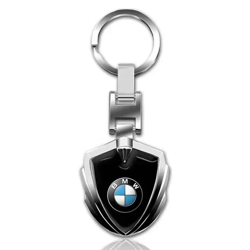 

2025 E46 For BMW Car Keychain Car Emblem Stying Metal Key Rings Shield Shaped For BMW M E81 E90 E92 E93 F30 E60 E61 F07 F10 F18