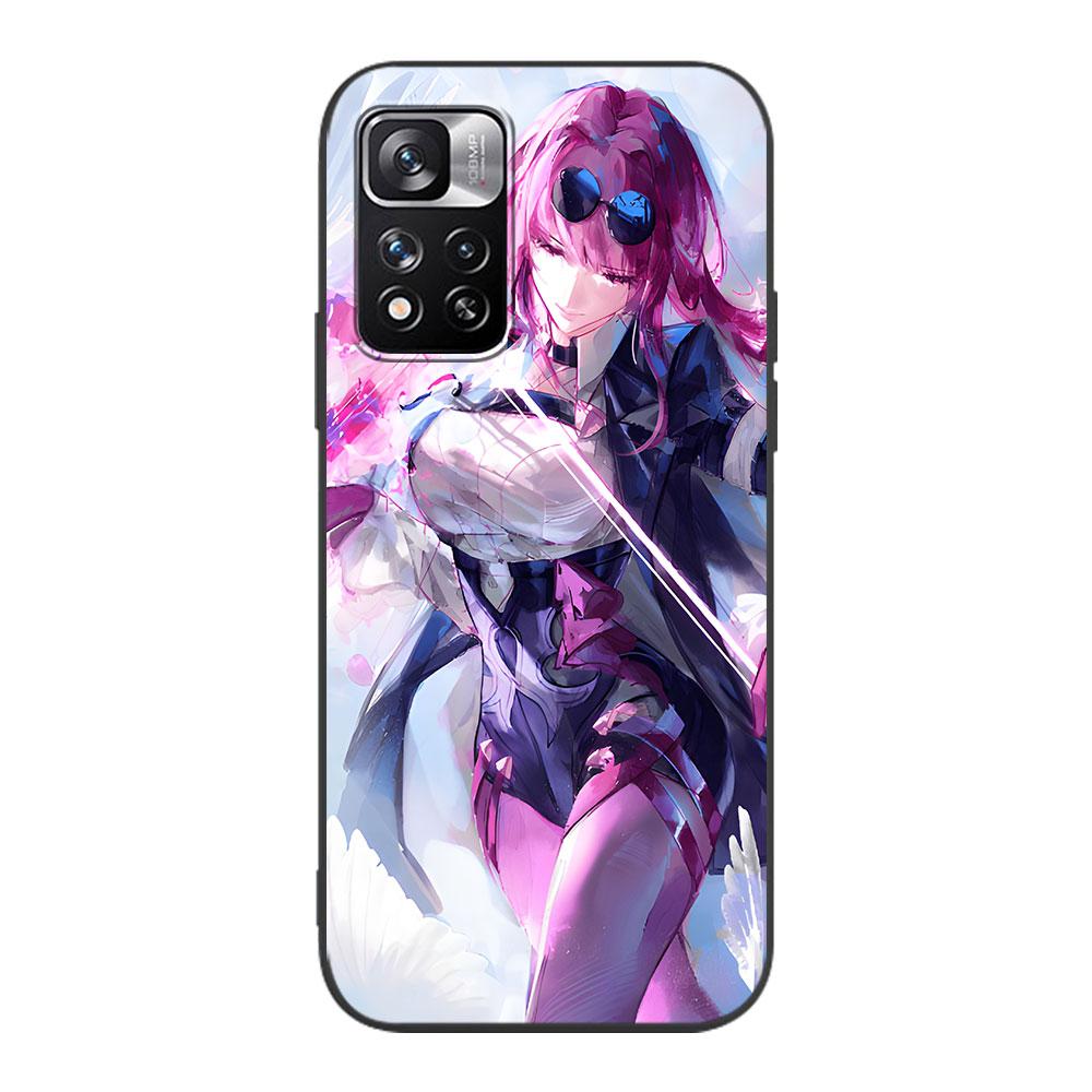 Rail Kafka Honkai Star Case for Xiaomi Redmi 10A 10C 9C 12C 9A 9i 10 12 9 Prime 9T K40 Pro Black Soft TPU Mobile Phone Bag Cover