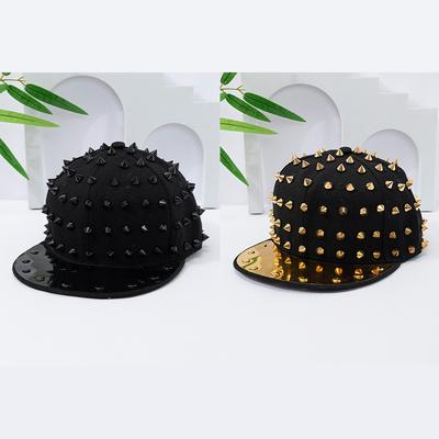 Summer Cap Shade Men and Women Personality Rivets Casual Versatile Internet Celebrity Exquisite Flat Brim Baseball Cap