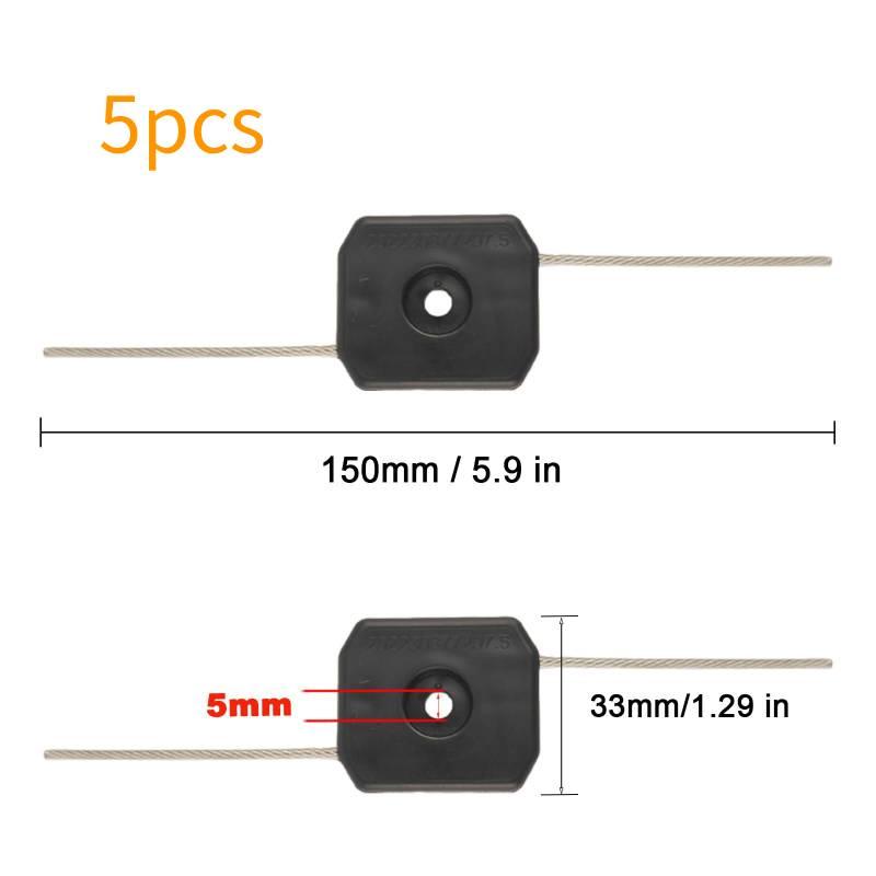 5-18Pcs Break Resistant Cordless Grass Trimmer Replacement Steel Wire Line Electric Trimmer Accessory for Outdoor Weed Cutting