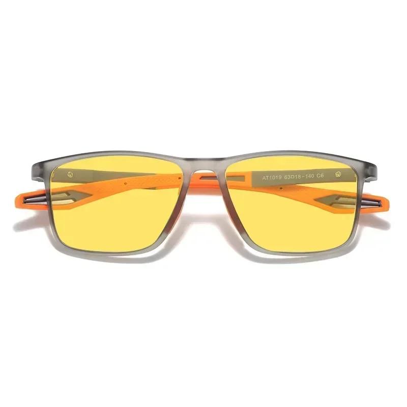 TR90 Night Vision Myopia Sunglasses Ultralight Outdoor Sport Night Driving Goggles Shades Near Sight Diopters -1.0 To -4.0