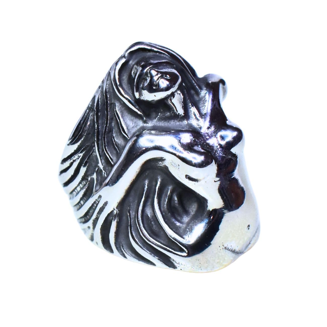 

[Magic of Sedona] Men s Fairy Breath Ring, Size [US 12], Titanium, Fairy Breath Ring, Goddess Venus Signet Ring, Fairy Ring, Elf Promise Ring