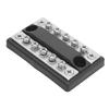 DC 12V‑48V 100A 5 Way Dual Row Fuse Block Power Distribution Block for Cars RVs Boats Yachts Power Systems