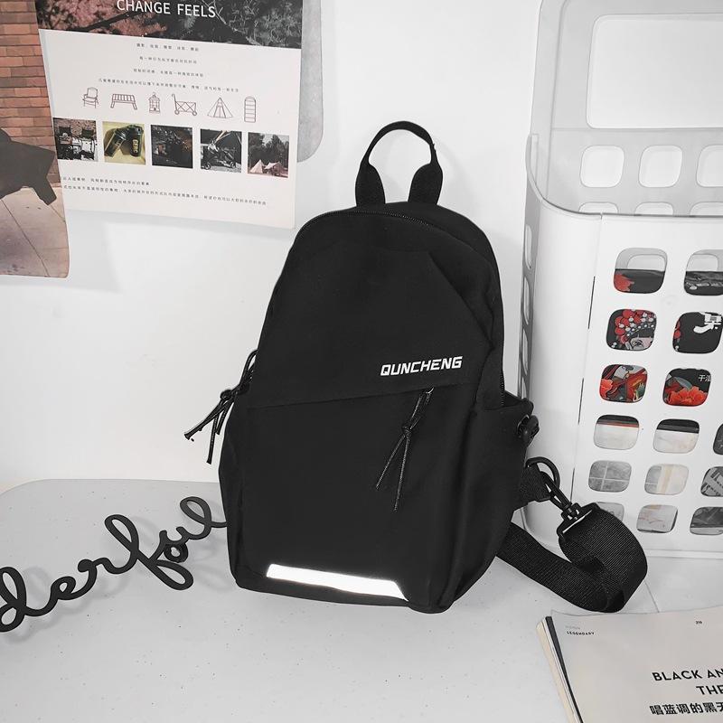 Crossbody Bag Men's Single Shoulder Small Backpack Men's Breast Bag Women's Cycling Sports Mountain Climbing Boys' Flat Light Mountaineering Bag