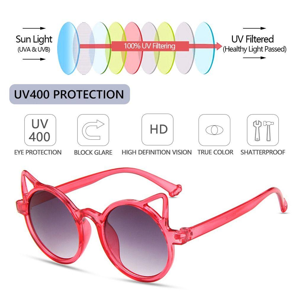 Retro Circular Frame Kids Sunglasses Uv400 Protection Ocean Lenses Summer Shades Beach Travel Streetwear Eyewear For Boy & Girl
