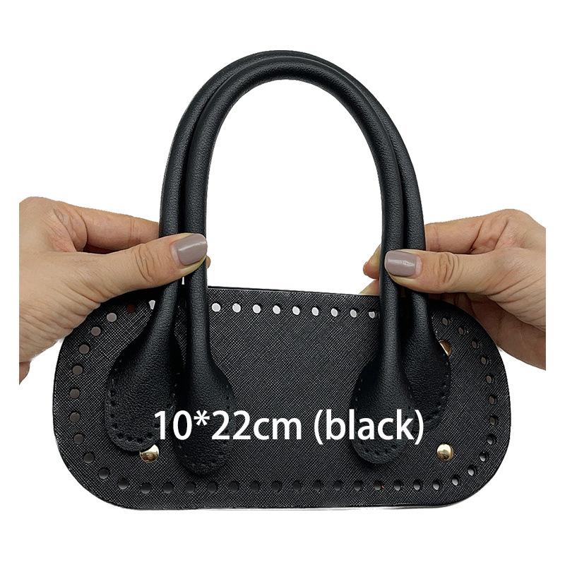 Handgewebte Lederhenkeltasche mit selbstgemachten Strohriemen