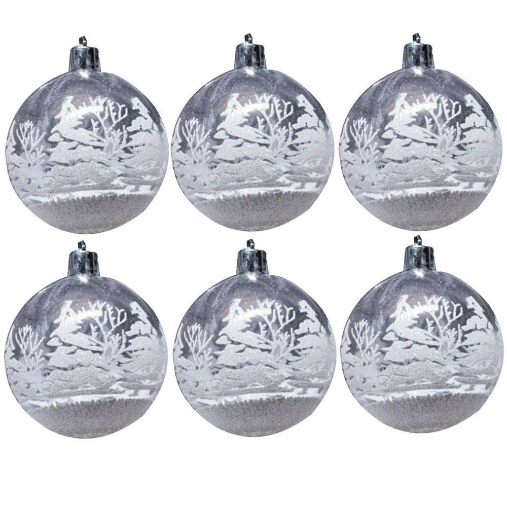 Christmas Decoration Landscape Xmas  Balls Christmas Tree Decoration Hanging Ornaments Pendants