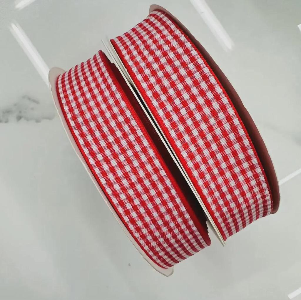 Scottish Handmade 2.5cm Plaid Ribbon for DIY Hair and Clothing Accessories