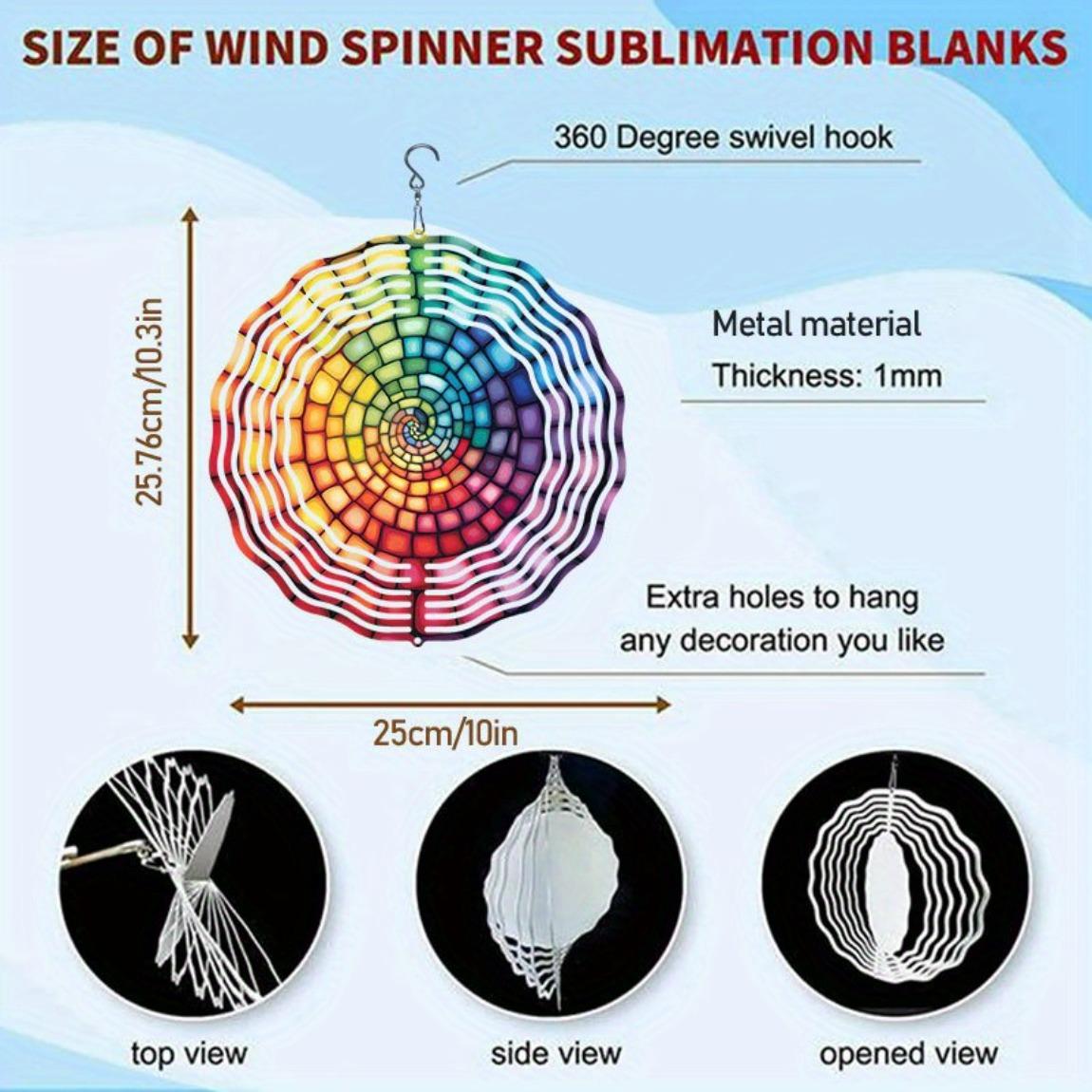 

Металлический вращающийся на 360 градусов колокольчик с вращающимся крючком, яркие радужные цвета для декора сада, патио на открытом воздухе, идеальный подарок на Рождество