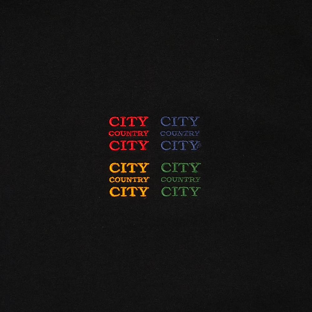Sitikeonteulisiti Embroidered Logo Cotton T-Shirt Cccc Black Unisex