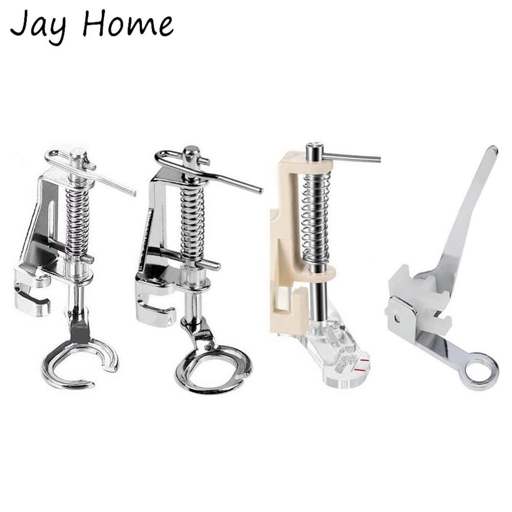

4Pcs Large Metal Darning Foot Free Motion Presser Foot for Home Sewing Machines Close Toe Open Toe Quilting Foot Embroidery Feet