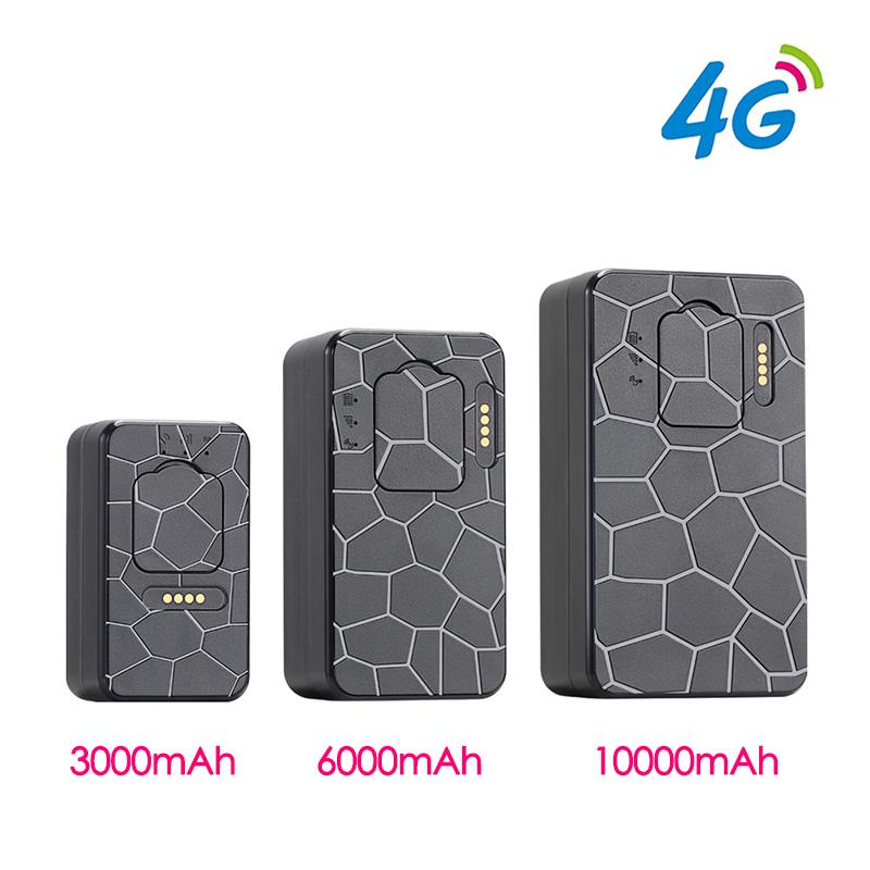 4G GPS Tracker Vehicle Bike Pet Bag GPS Locator Free APP Magnet Car 4G GPS Tracking Device 3000/6000/10000mAh