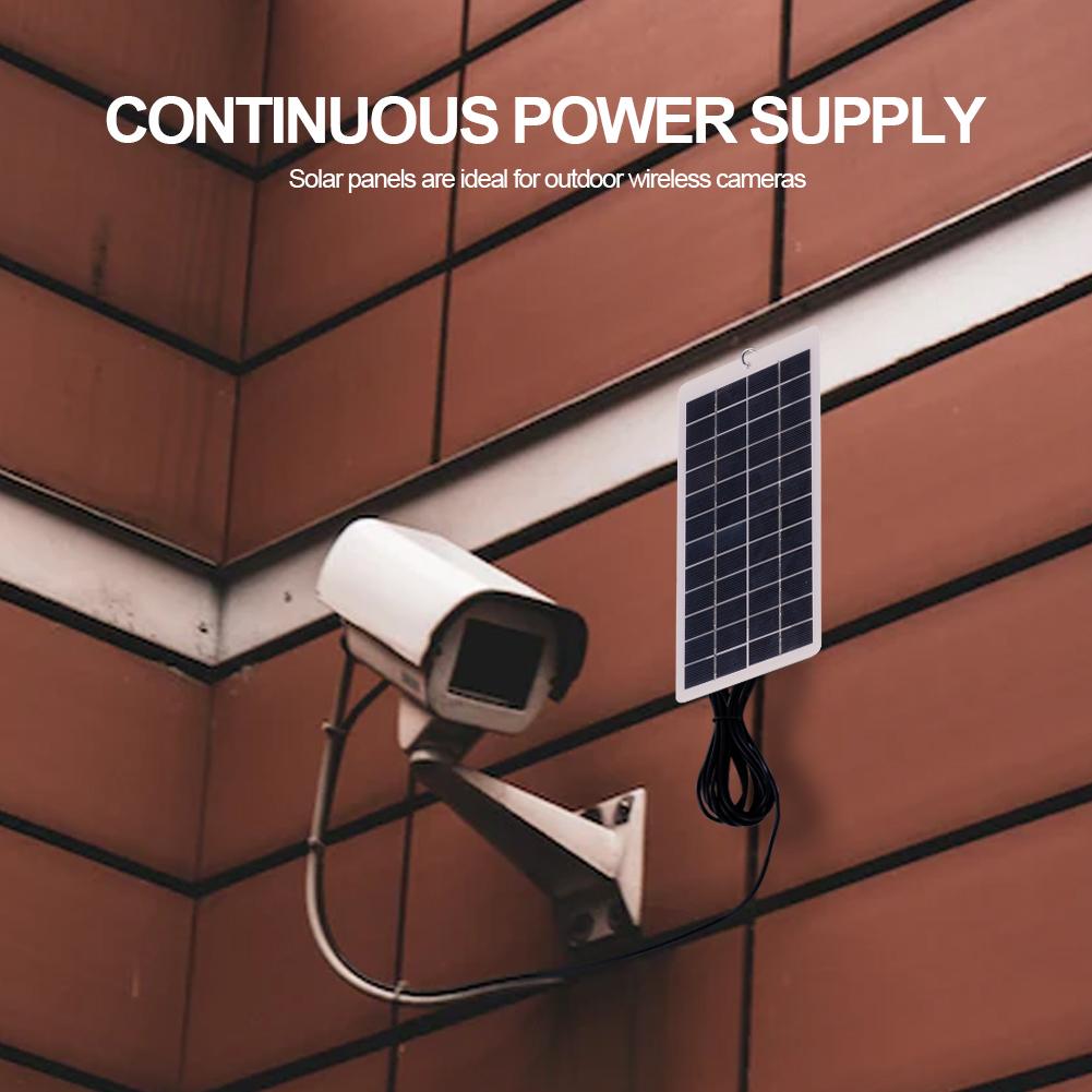 10W Solar Battery Charger Waterproof 12V Solar Cell Powerbank DC Port Polysilicon Solar Charger for 3.6V Battery / Camera / Lamp