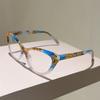 Vintage Cat Eye Reading Glasses Women  New Fashion Blue Light Blocking Presbyopia Eyewear Trendy Chic Optical Frames