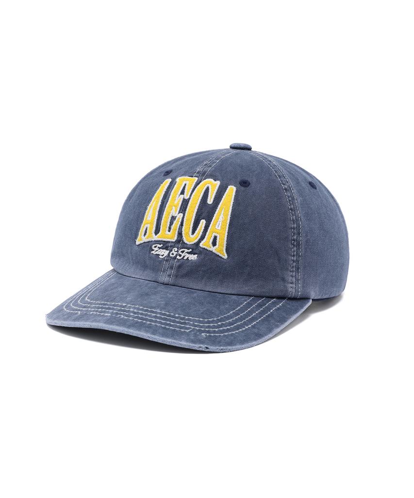 AECA Aeca Easy & Free Vintage Ball Cap-Navy