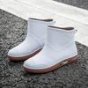 Neue Damen-Regenstiefel Rutschfeste Wasserdichte Schuhe Outdoor Verschleißfeste Gummischuhe Küchenarbeit Wasserdichte Stiefel Kurzer Schaft