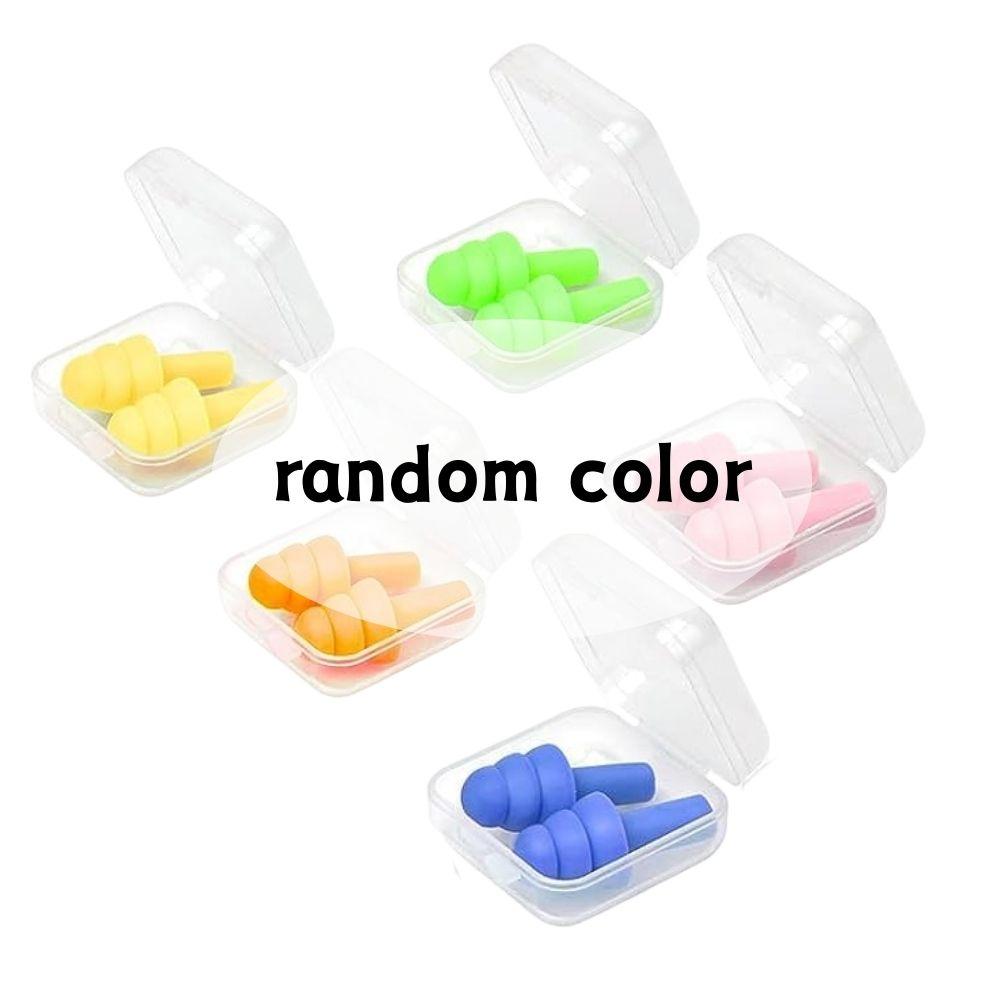 

5/10 Pairs Silicone Soundproof Earplugs Mixed Colors Soft Reusable Suitable For Sleeping Swimming Learning YMY