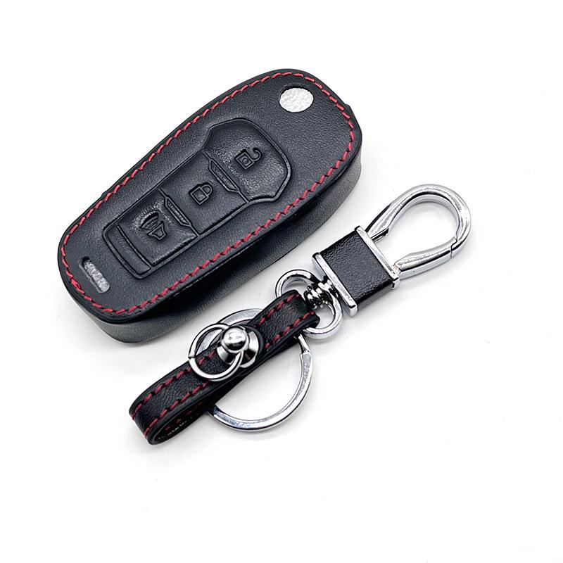 Ford Focus Mondeo 1.5T Genuine Leather Folding Key Case Cover