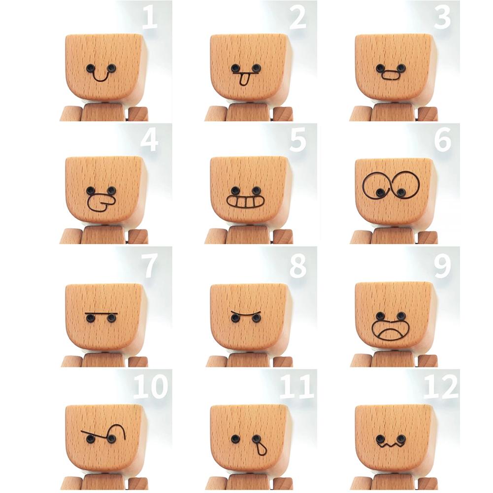 trong Magnetic Shaking Wooden Man Figurine Car-mounted Natural Wood Decor with fragrance essential oils Auto Accessories New