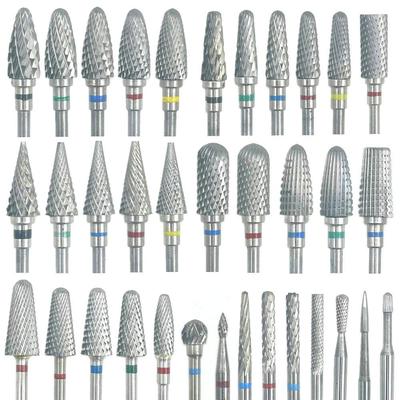 Tungsten Carbide Nail Drill Bit Milling Cutter For Manicure Pedicure Nail Files Buffer Nail Art Equipment Accessory Tools