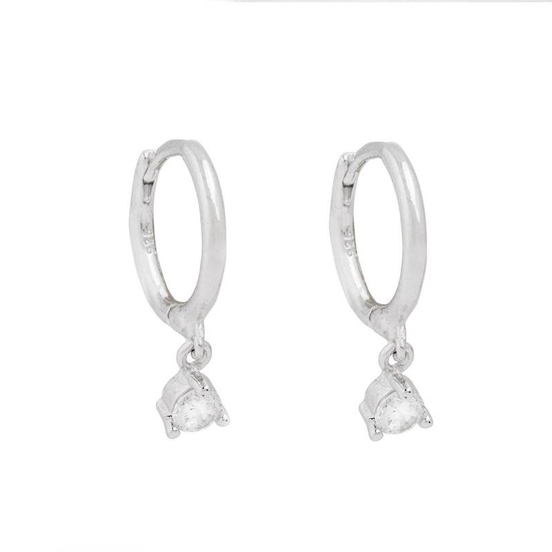 2 Stück Edelstahl Zirkonia Kleine Creolen Ohrringe für Damen Wassertropfen Anhänger Knorpel Ohrring Hochzeit Piercing Schmuck