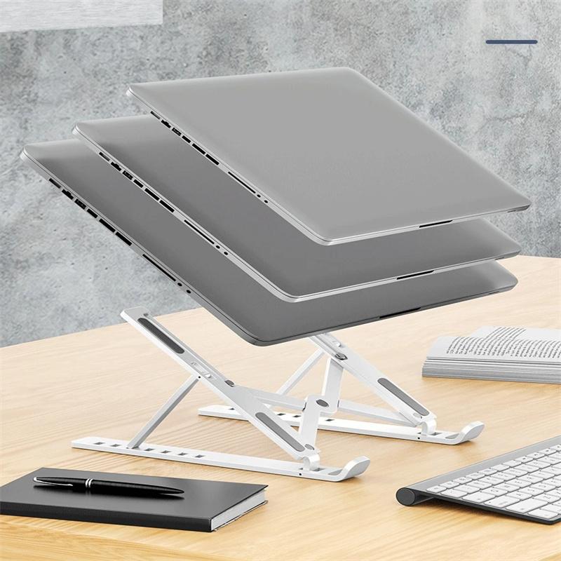 Portable Laptop Stand Foldable Support Base Plastic Notebook Stand for Computer Laptop Holder Cooling Pad Riser