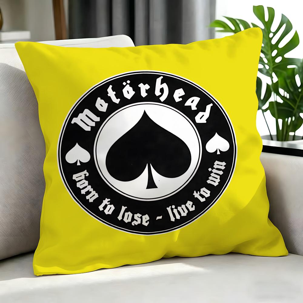 Metal Motrhead Cushion Cover Cushion Cover Set 4Pcs 50X50 45X45 40X40 Pillowcase Decorative Sofa Home Decor