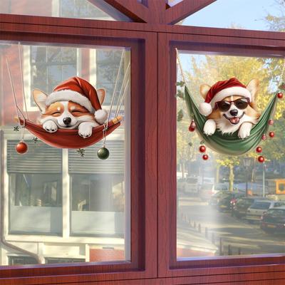 Weihnachtsaufkleber Einkaufszentrum Fensteraufkleber Kinderzimmeraufkleber Wandaufkleber Set Weihnachtsdekoration \ 15,7 Zoll