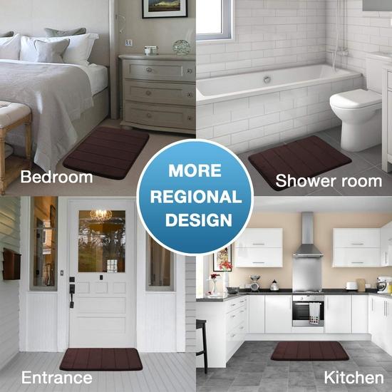 Flamingo P Мягкие нескользящие впитывающие коврики для ванной комнаты Коврики для ванной — фото 2